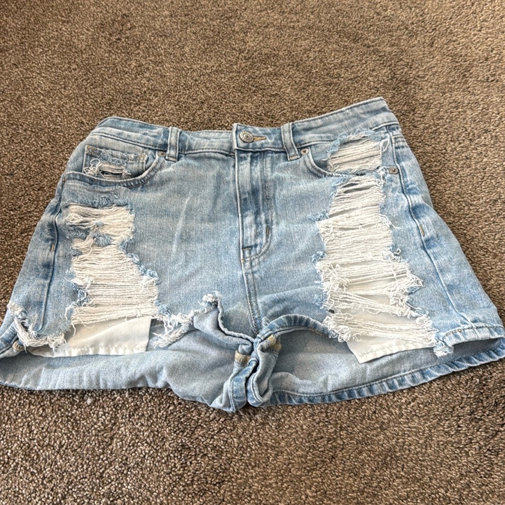 american eagle stretch shorts
